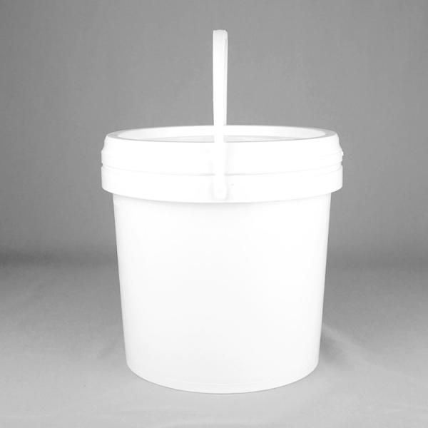Smooth Surface 1.5mm Plastic Bucket with Seal Lid and Metal Handle for Water Paint Food Chemical Coating