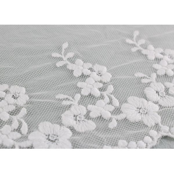 Отделка цвета слоновой кости шнурка хлопка с флористической сетью нейлона дизайна шнурка для Бридал ленты платья