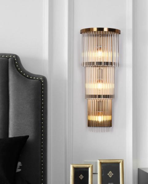 Cor 260*H400 260*H580 Crystal Wall Lamp do espaço livre E14