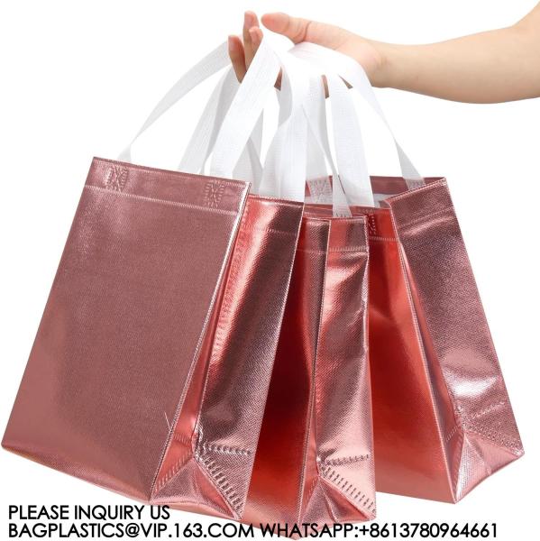 Colorful Gift Bags With Tissues – 9PCS Reusable Gift Bags Medium Size - Perfect As Goodie Bags, Birthday Gift Bag
