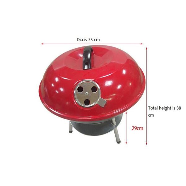 Factory Price Outdoor 14 inch Apple round Enamel Stew outdoor Bbq Cooking Grill