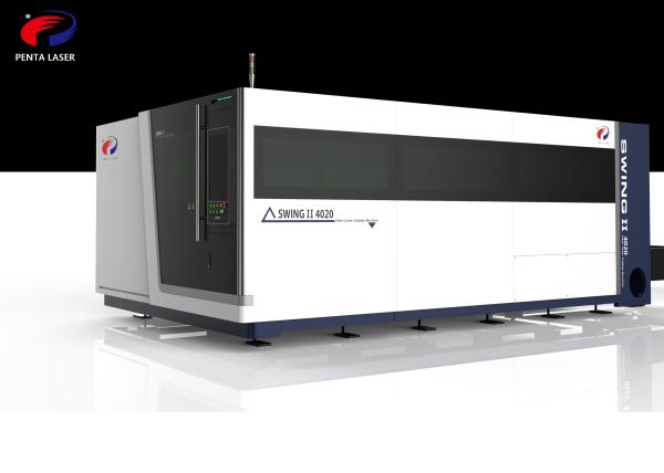 Laser do CNC da estrutura do pórtico que corta o equipamento, máquina de corte rápida do CNC do laser