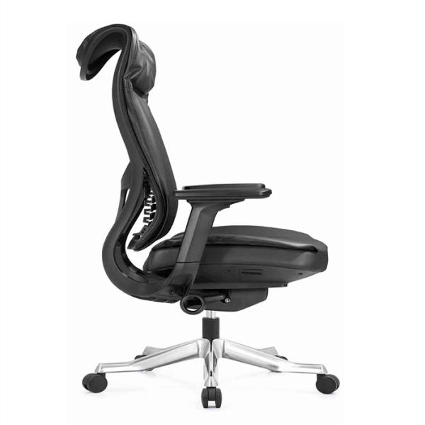 High Back Managers Executive Rolling Chair 350mma Aluminium Base Nylon Cater ODM