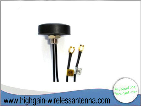 RHCP Polarization 1575.42MHz Car GPS Antenna / Black GSM Antenna custom Mount