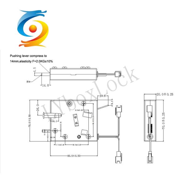 Подгонянный замок электрического электромагнита защелки шкафа 12V умный