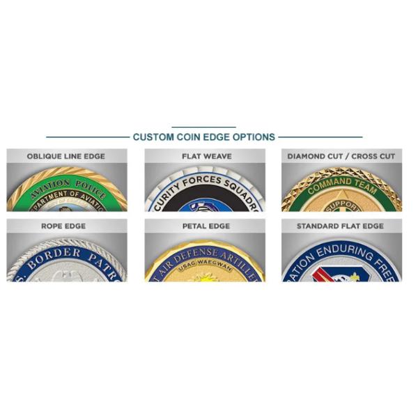 Stainless Steel Custom Made Military Challenge Coins ODM 2.25