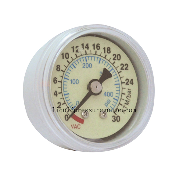 Lower Mount 400Psi 1.5 Inch 38MM Medical Pressure Gauges back mount