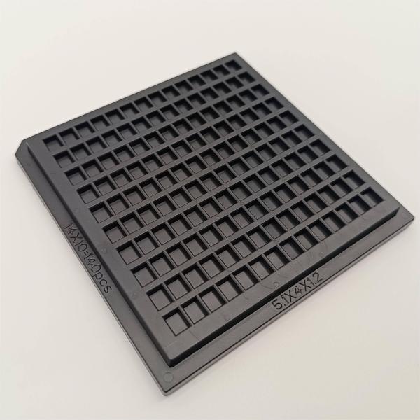 Los ABS ennegrecen los chips CI de Tray Suitable For Micro del paquete de la galleta de 4 pulgadas