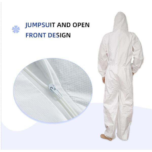 SMS Anti Bacterial Disposable Protective Wear Waterproof Protective Coverall Wear For Hospital