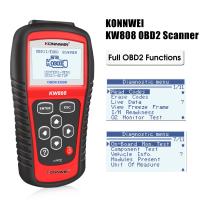Lector de código leído automotriz del motor del borrado OBDII KONNWEI KW808 con 2,8