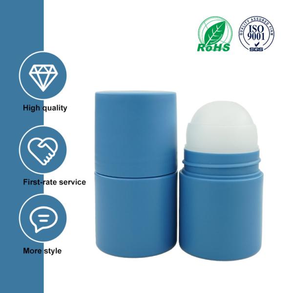 50ml Plastic Roll On Bottle Fantastic Deep Blue For Body Care