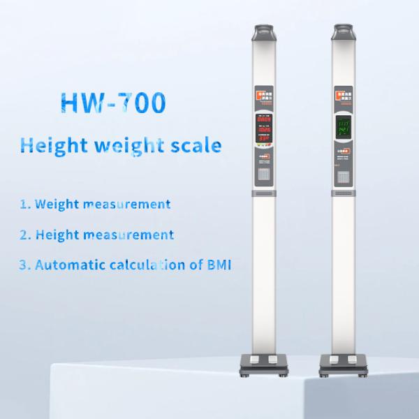 Height Range 0-200cm Ultrasonic Height and Weight Machines for Health Monitoring