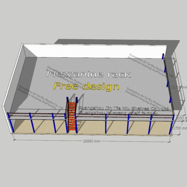 5000kg Rack Supported Mezzanine Floor System Q235B Heavy Duty