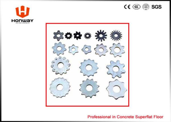 6pcs Tips Scarifier Cutters For Walk Behind Concrete Planer ZINC Plate