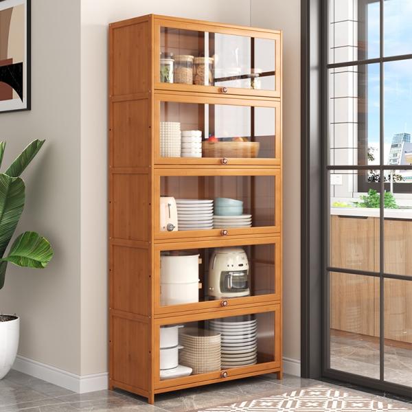 Mail Packing Minimalist Kitchen Sideboard Cabinets Household Cupboard Multi-layer Storage Cabinet Villa Floor-to-ceiling Locker with Door
