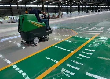 Electric Power Sweeper Sanitation Dryer Driving Commercial Floor Washing Cleaning Machine