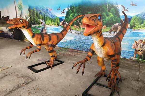 Antisun Realistic Animatronic Dinosaur Silicone Rubber Velociraptor Life Size Model
