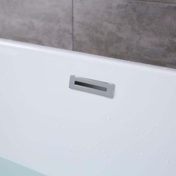 Eco-Friendly Materials Narrow Rim Border Design Freestanding Tub Acrylic