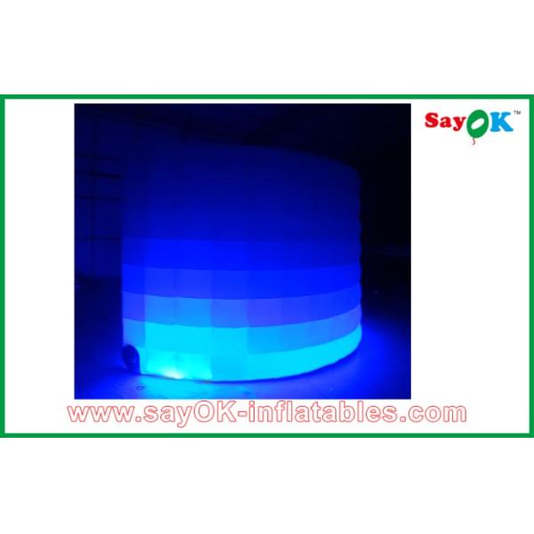 стена водить раздувной кривого украшения офиса ткани 210D Оксфорда белая