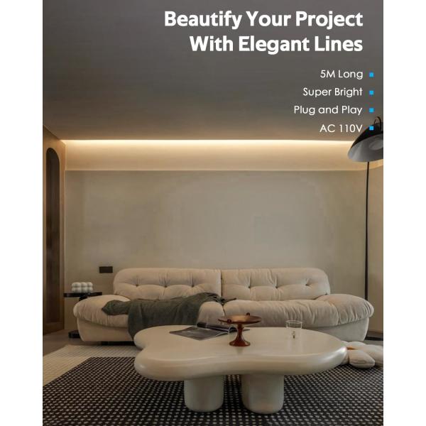 Адресованные светодиодные светодиоды теплые белые выпуклое объективное изображение 24.9FT IP65 водонепроницаемое для наружного декора