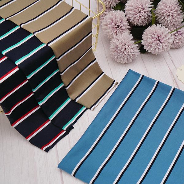 Летняя хлопчатобумажная ткань 200 г 170 см Проницаемая полосатая рубашка