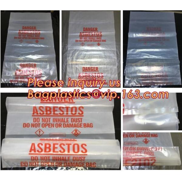 Large Size Good Quality Biohazard PE Disposable Waste Bag Thick Plastic Asbestos Bag,Jumbo Plastic Industrial Garbage Pa