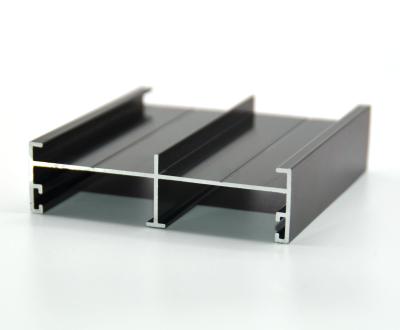 Slot Alloy Extrusion Profiles , Sand Balst Aluminum Door Frame Extrusions