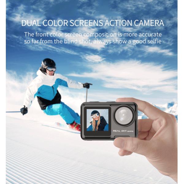 Action & Sports Cameras  Display Waterproof 4K 60/30Fps 64M 2