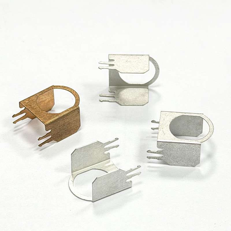 Custom Sheet Metal Fabrication Stamped Spring Contacts Matte Bright Tin Plated Phosphor Bronze Spring Clips