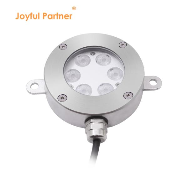OEM ODM DMX Control RGB LED Fountain Light IP68 Waterproof 6*2W 6*3W RGB Led Color  With U Type Bracket