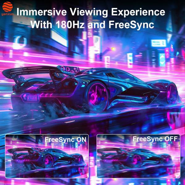 OEM Logo Eye Care 180Hz 27 Inch Gaming Monitor QHD UHD Resolution 99% SRGB Color