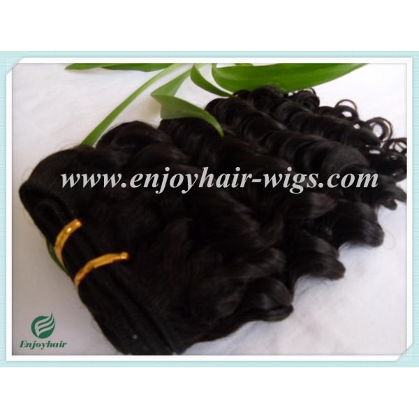 Malaysian 5A virgin remy hair weave ,natural color(can be dye) curly 10''-26''