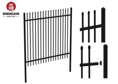 Customized Garden 50x100mm Opening Wrought Iron Fence Panels Powder Coated