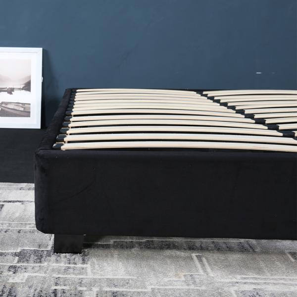 European Style Slat Metal Bed Frame , Slatted Bed Base Heavy Duty Reinforce Frame
