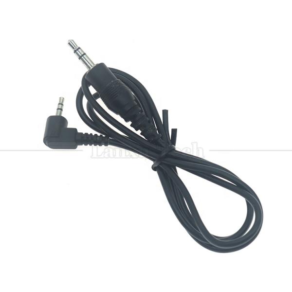 Customization 2.5mm Male to 90 Degree Right Angle 3.5mm Male Stereo Jack Aux Audio Converter Adapter Cable