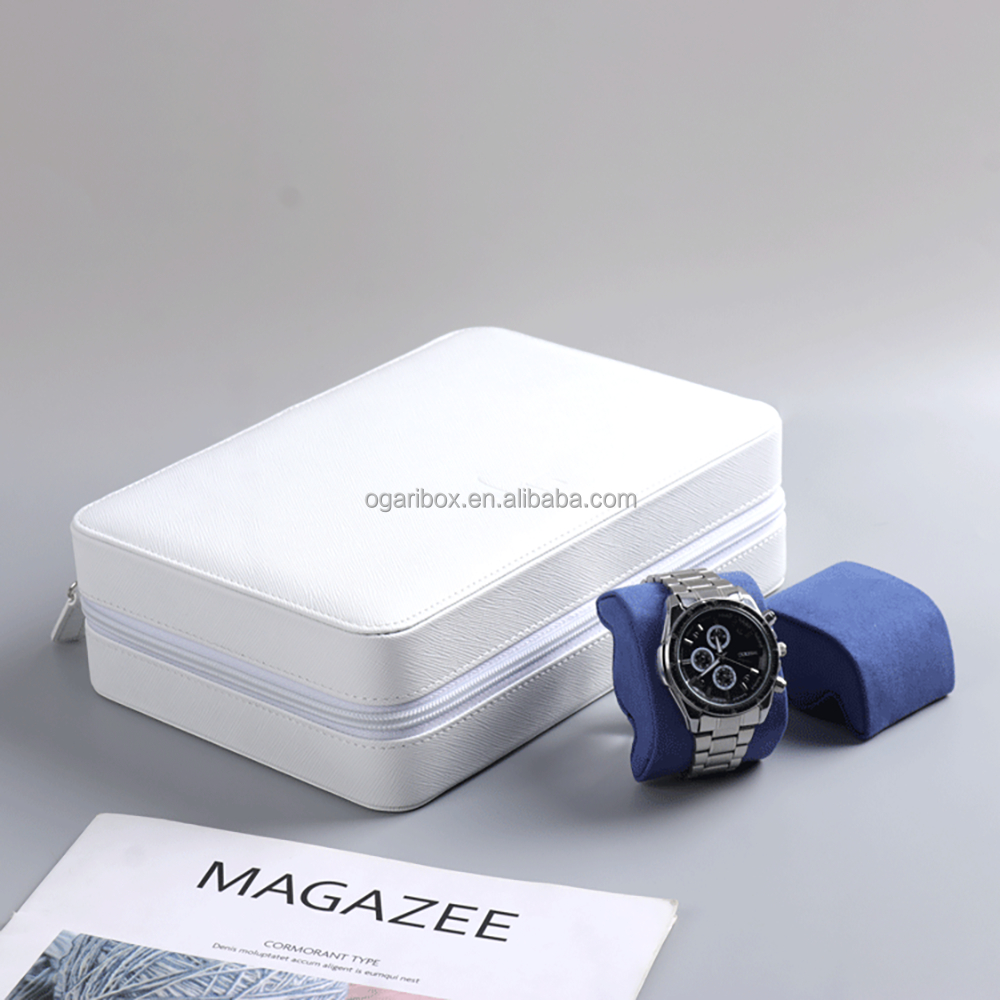 Household Luxury Collection Men Gift 8 Slots Grid Watch Display Case Custom Logo