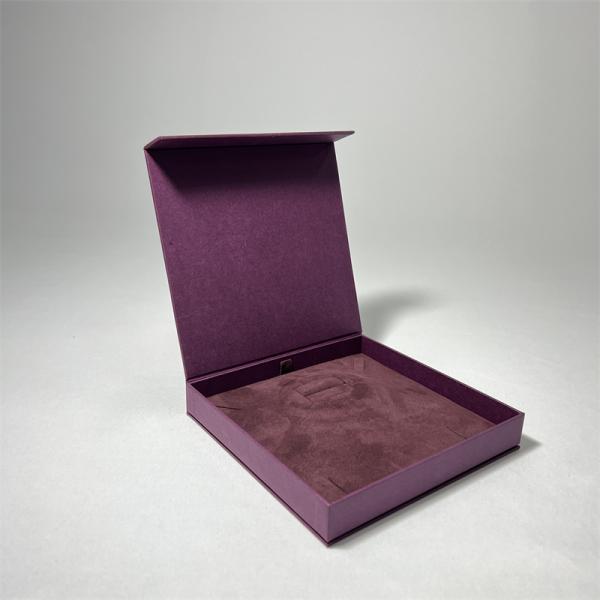 Dark Purple Magnet Paper Cardboard Watch Box Personalised Magnetic Gift Box