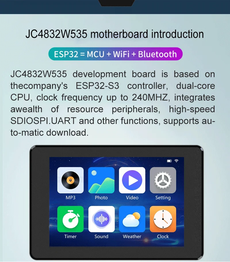 Устойчивый к погодным условиям HMI дисплейный модуль с разрешением RGB 65K цвета 320x480
