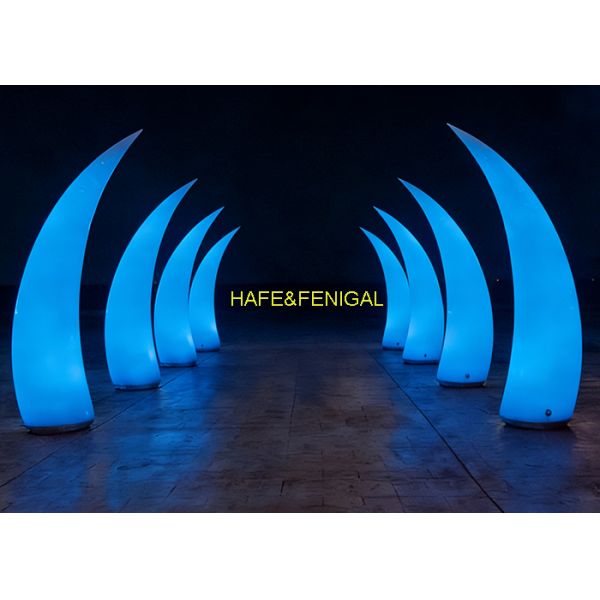 Horn-Shaped Inflatable LED Balloon Light Dynamic Lighting For Events & Brand Displays