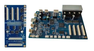 Baixo uso principal industrial da placa da cópia do Inkjet do custo dx7 único para a impressora do assoalho