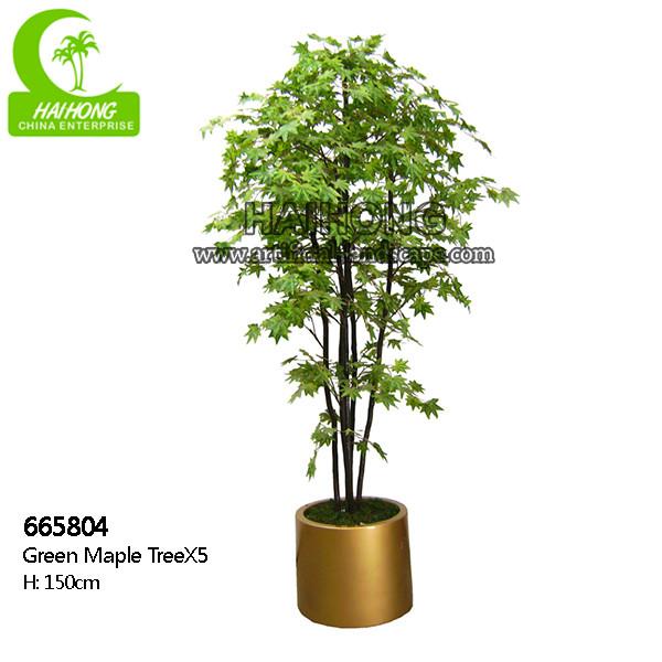 o assoalho em pasta artificial de 180cm planta a árvore de bordo verde para a decoração de Landscpe do jardim