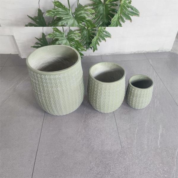 Pot de cemento de fibra resistente a la helada para quemadores y carbón de campaña más cálidos