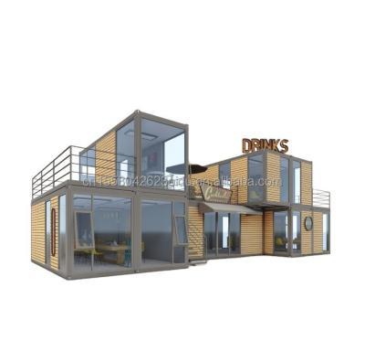 Tubes carrées en acier galvanisé Container préfabriqué personnalisable pour la vie de famille ou la combinaison de solutions de bureau