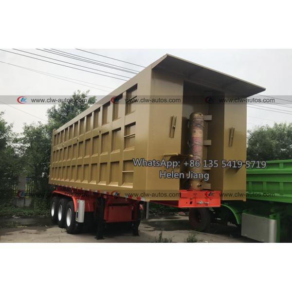 3 FUWA Axle 40 Ton 45 Ton 50 Ton Tipper Semi Trailer