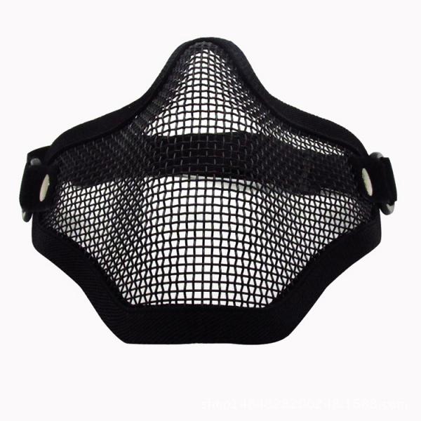 Military Equipment Half Face Wire Mask Outdoor Field Facial Safety Protective Mask Mesh