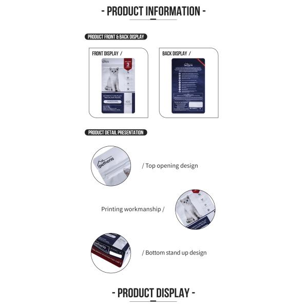 Sacs d'emballage personnalisés pour animaux de compagnie Sacs d'emballage personnalisés pour animaux de compagnie Sacs d'alimentation pour chiens et chats Sacs à fond plat 5 kg 10 kg 15 kg 20 kg Pour l'alimentation des animaux de compagnie