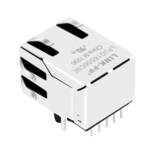 Tyco 6605810-1 Compatible LINK-PP LPJG16506CNL 100/1000 Base-T Tab Up Without Led Single Port RJ45 Connector Network