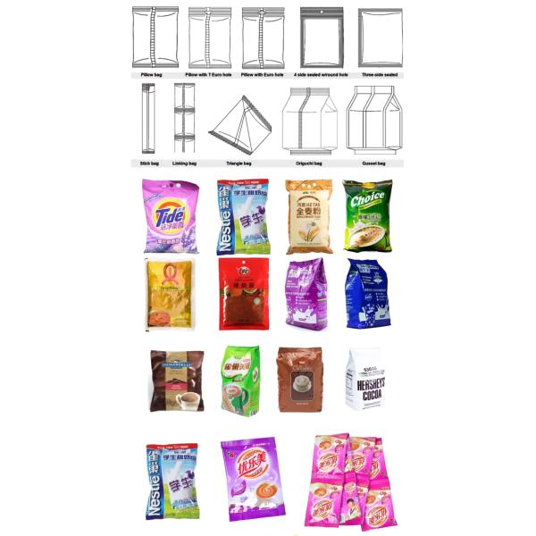 Порошок карри автоматизировал машину упаковки 20pcs/Min Vffs
