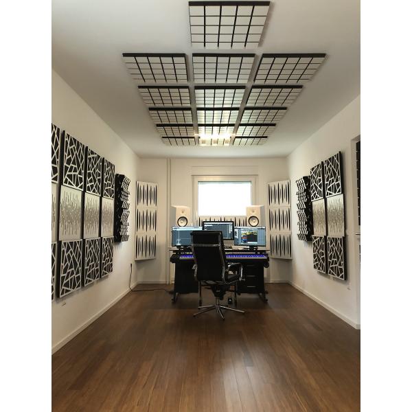 Wholesale Inner Decoration Items China Made Polyester Fiber Soundproof Wall Boards and Wood Slat Acoustic Panels