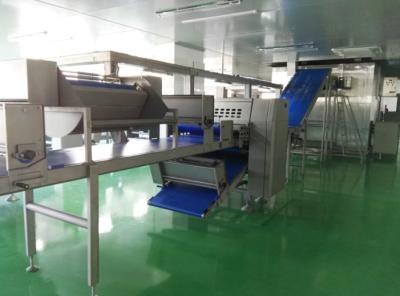 Auto Freezing Croissant Production Line with 8 Nozzles Depositor For Filled Croissant